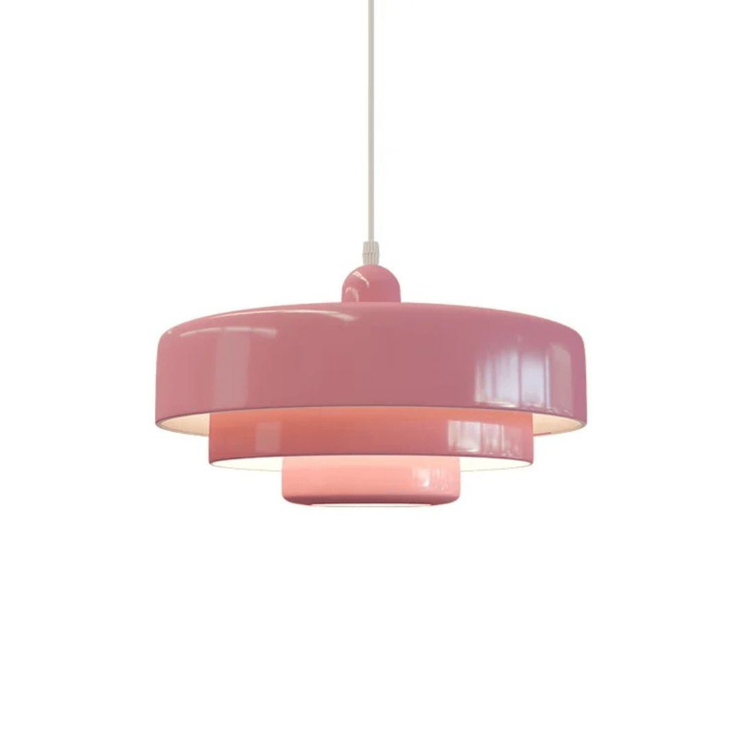 Bauhaus Macaron Pendant Lamp - Triple Layer Hanging Light, Colorful Aluminum, Adjustable 150 cm 5