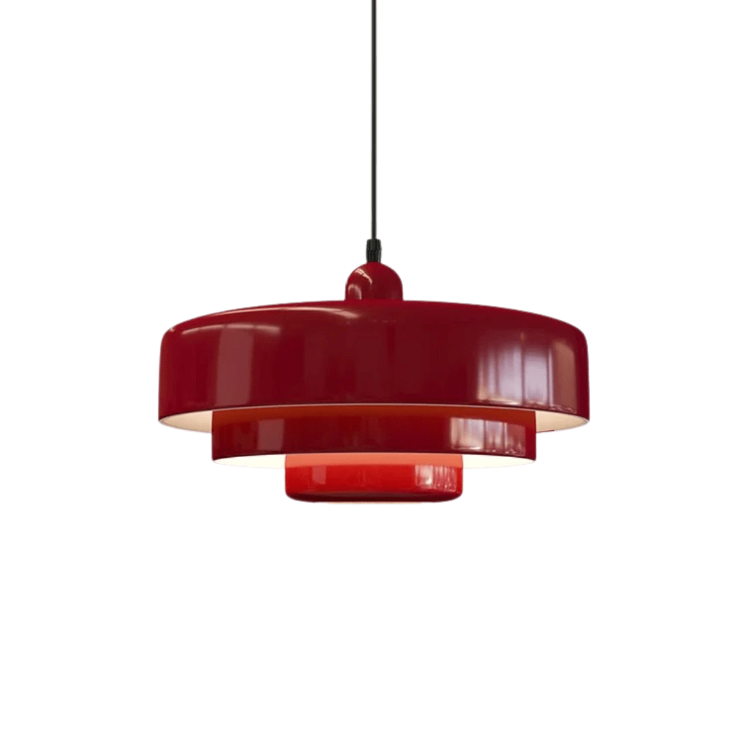 Bauhaus Macaron Pendant Lamp - Triple Layer Hanging Light, Colorful Aluminum, Adjustable 150 cm 6