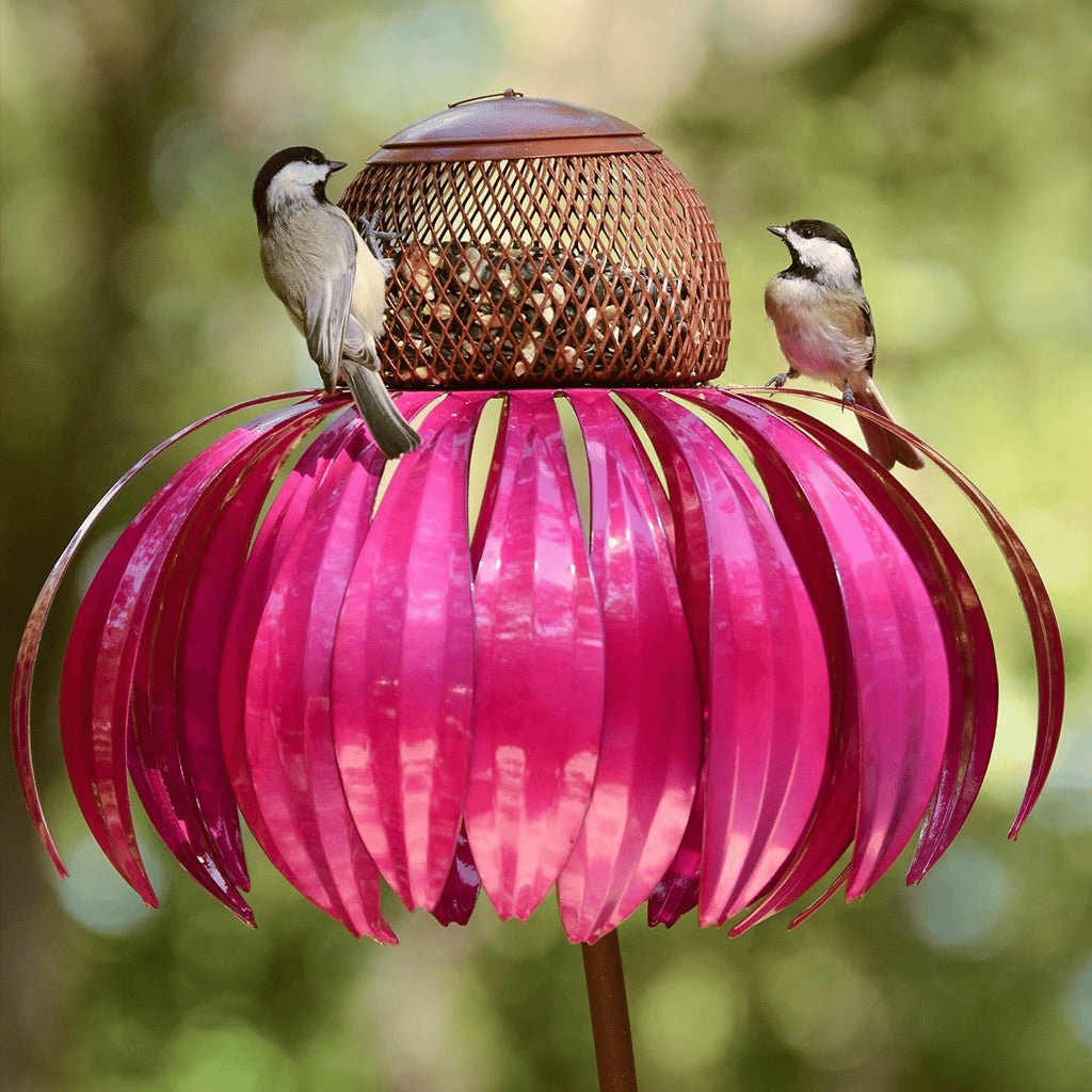 BloomFeast – Elegant cone-shaped feeder that blends with garden flowers. 2