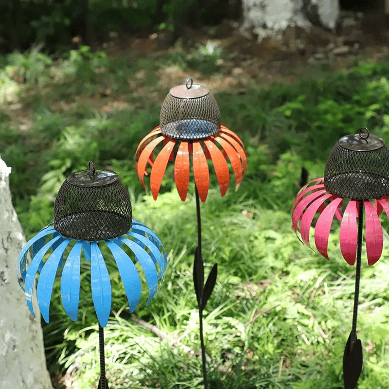 BloomFeast – Elegant cone-shaped feeder that blends with garden flowers. 3