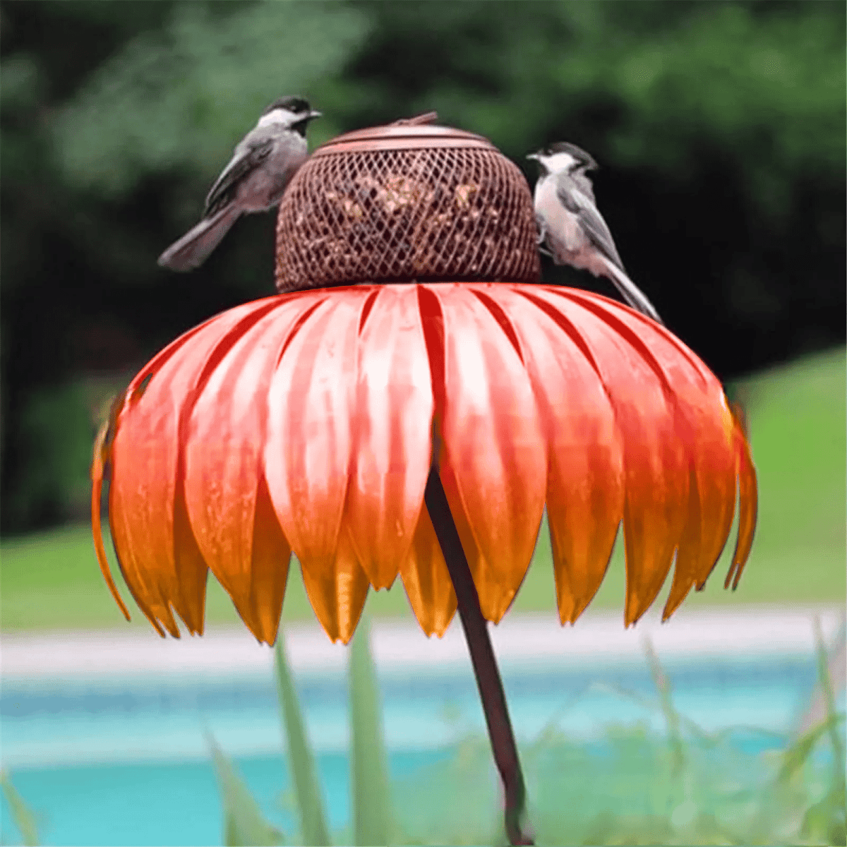 BloomFeast – Elegant cone-shaped feeder that blends with garden flowers. 5