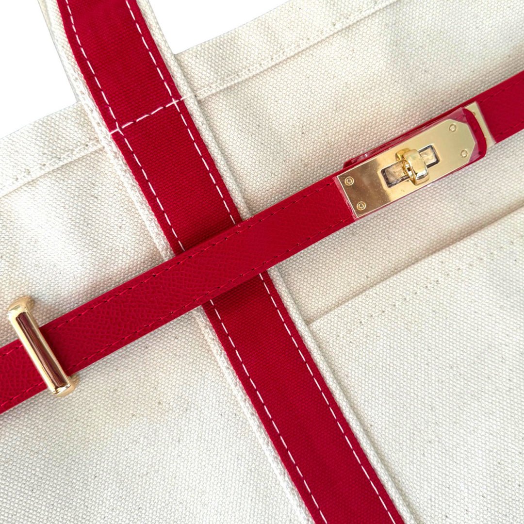 Boatkin Handcrafted Cotton Canvas Tote Bag with Durable Steel Hardware 4