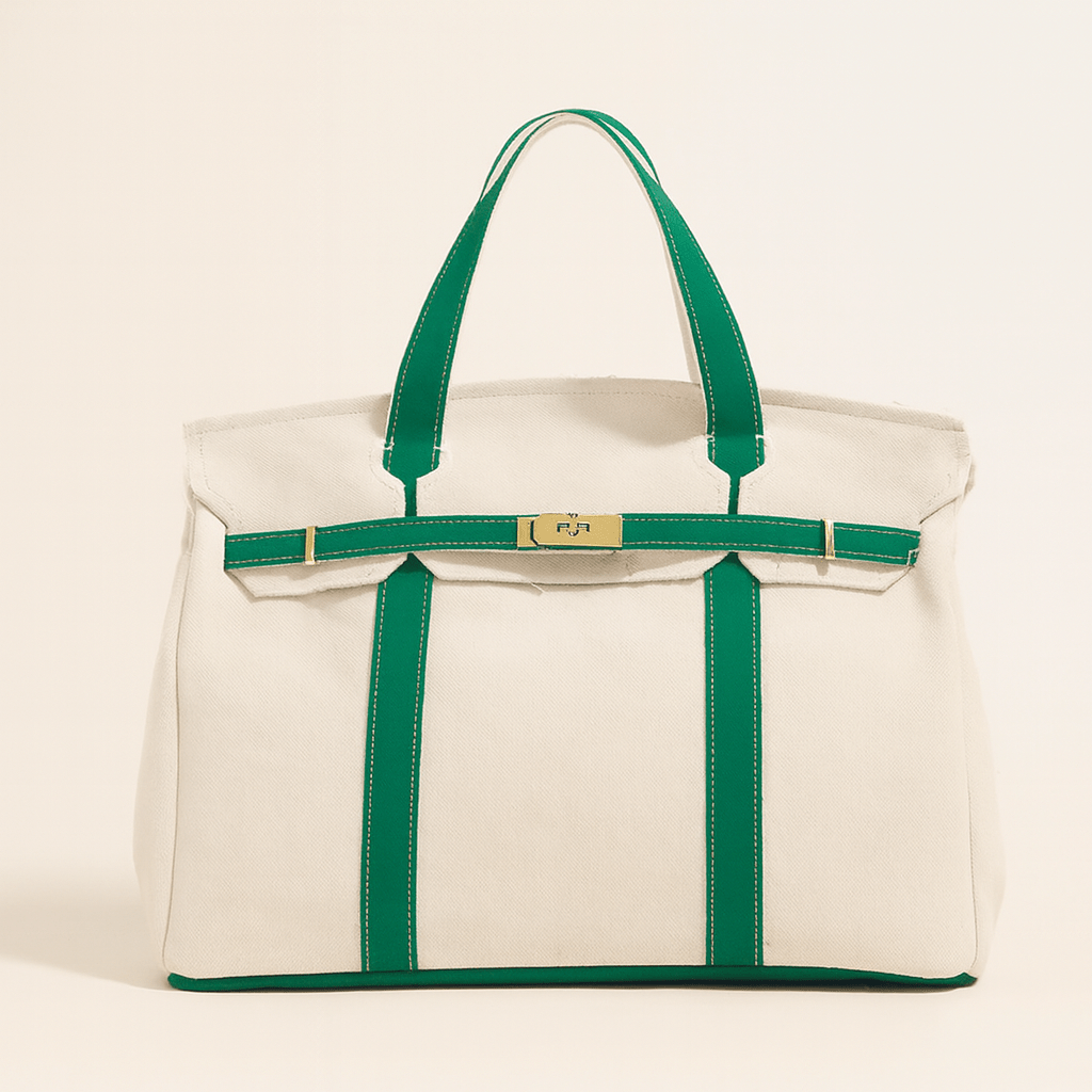 Boatkin Handcrafted Cotton Canvas Tote Bag with Durable Steel Hardware 6