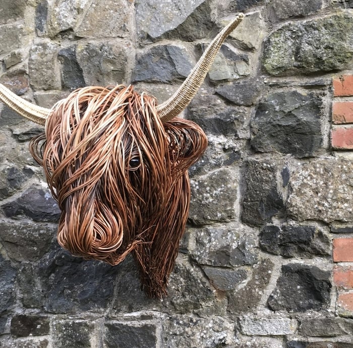 Bowie - Handmade Cow Wall Sculpture for Rustic & Modern Home Décor 1