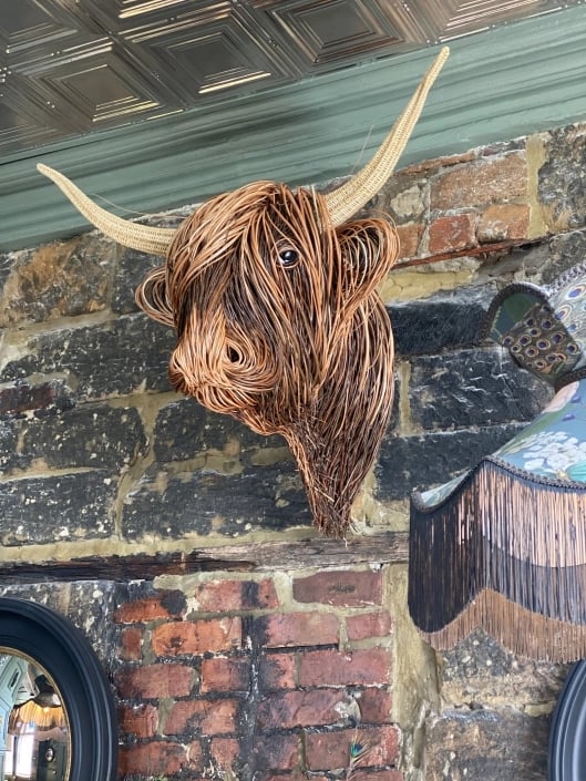 Bowie - Handmade Cow Wall Sculpture for Rustic & Modern Home Décor 2