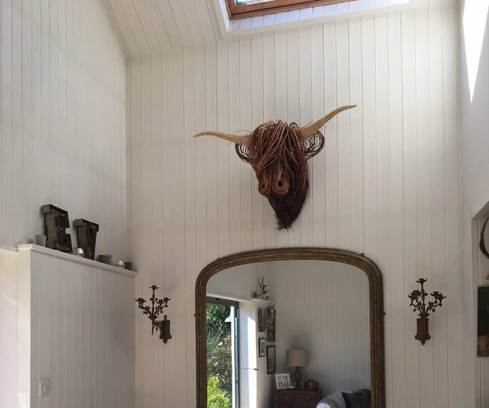 Bowie - Handmade Cow Wall Sculpture for Rustic & Modern Home Décor 3