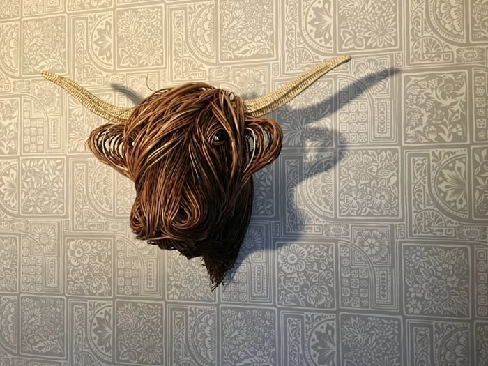 Bowie - Handmade Cow Wall Sculpture for Rustic & Modern Home Décor 4