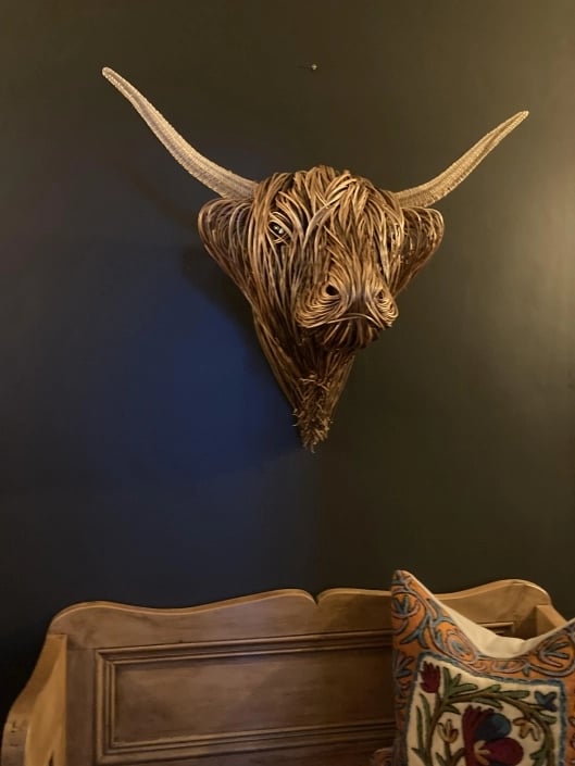 Bowie - Handmade Cow Wall Sculpture for Rustic & Modern Home Décor 6