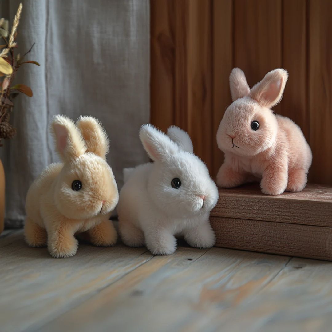 BunnyLoom Interactive Plush | Realistic hopping bunny toy for kids 3
