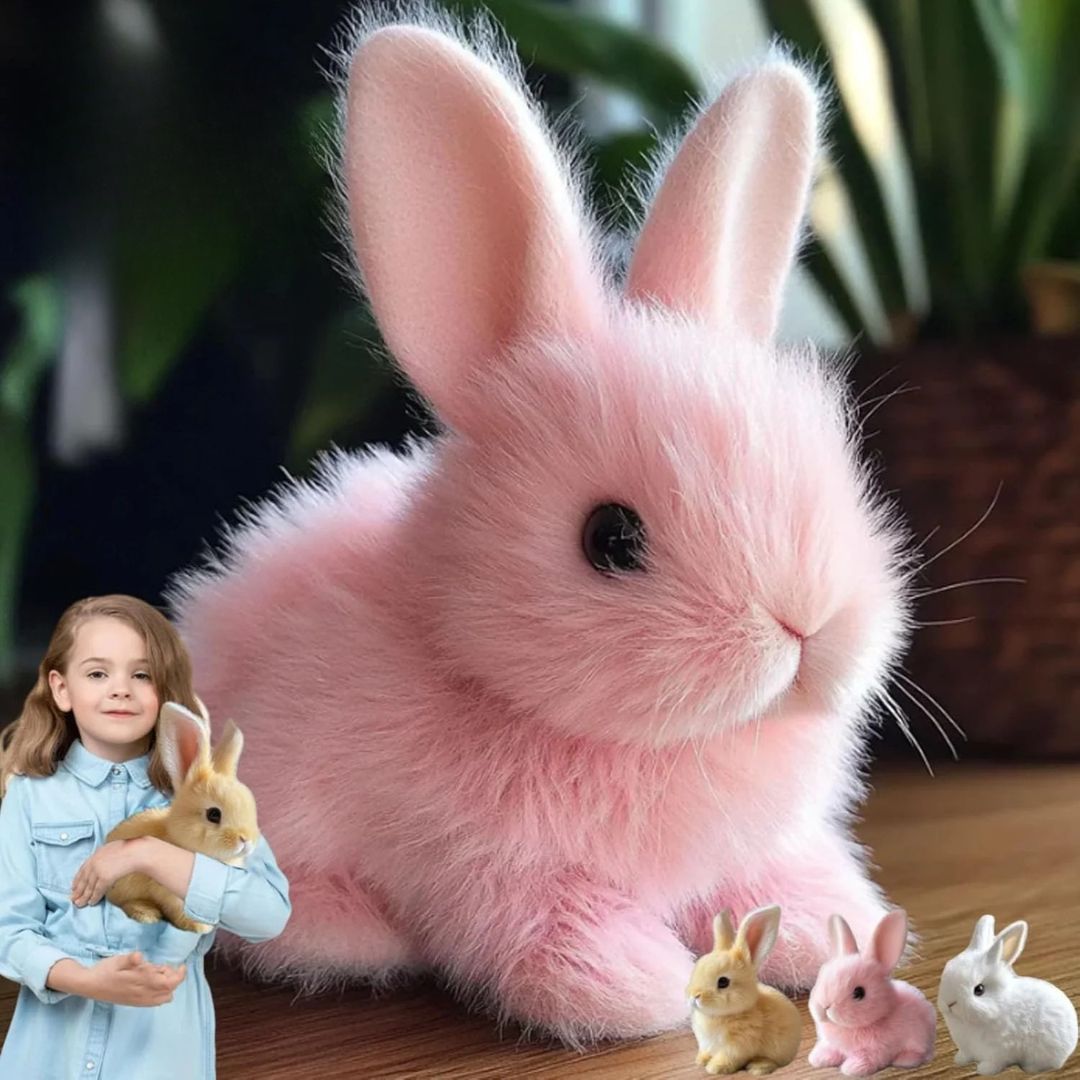 BunnyLoom Interactive Plush | Realistic hopping bunny toy for kids 4