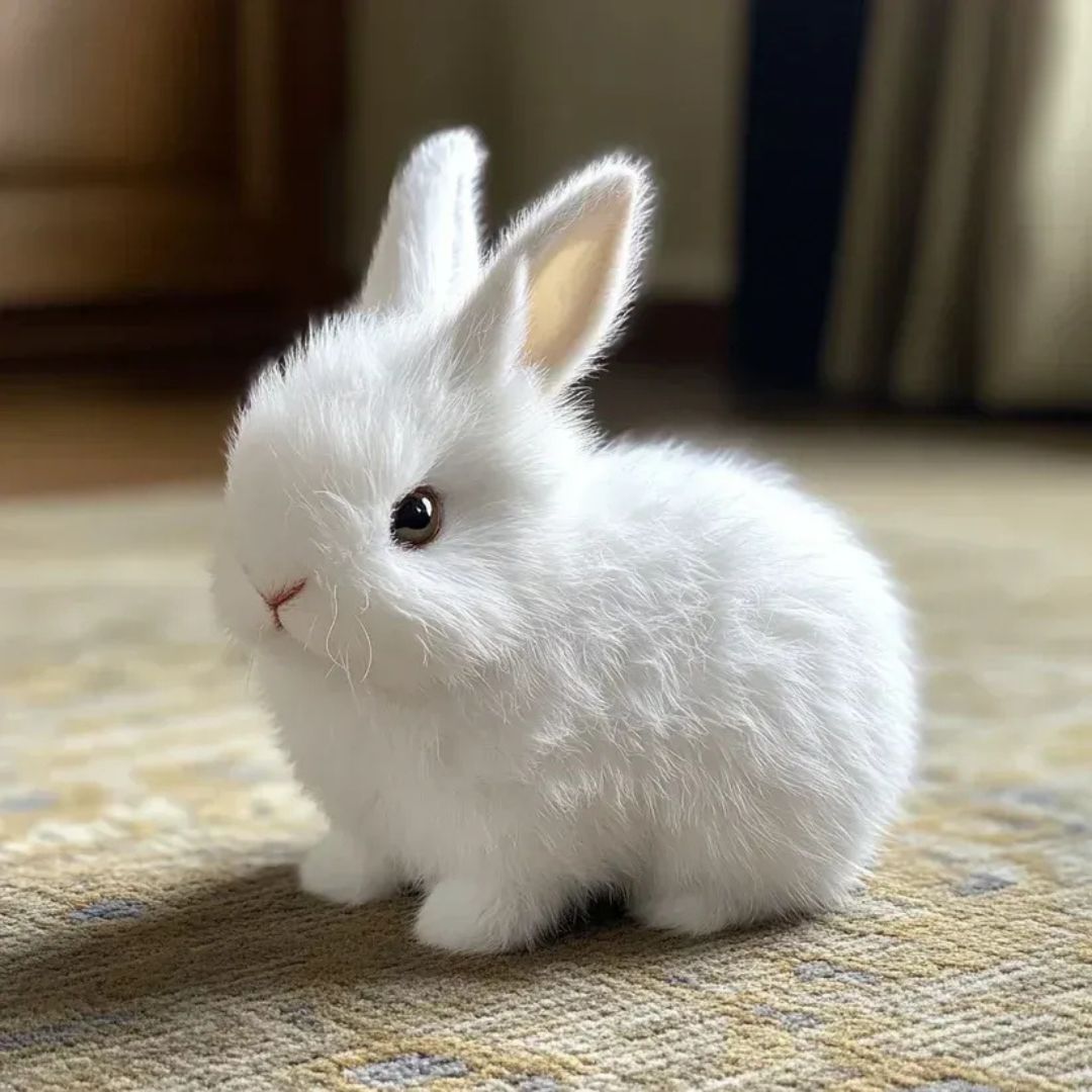 BunnyLoom Interactive Plush | Realistic hopping bunny toy for kids 6