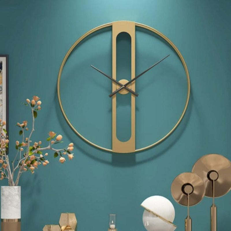 CHRONOLUX – 50cm Gold & Black Metal Wall Clock for Modern Decor 3