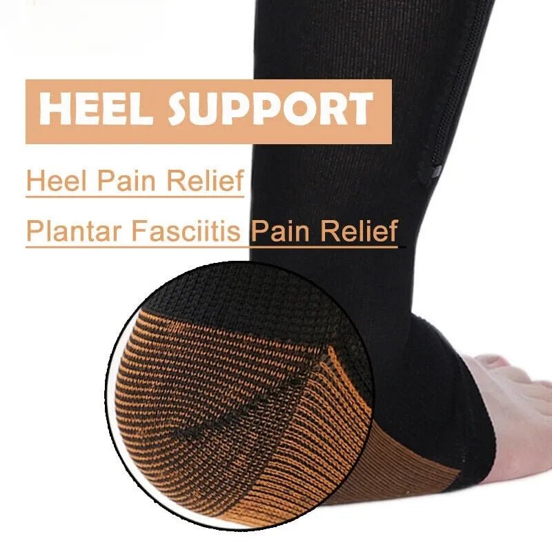CIRCULOFLEX – Zipper Compression Socks 20-30 mmHg with Open Toe Design 7