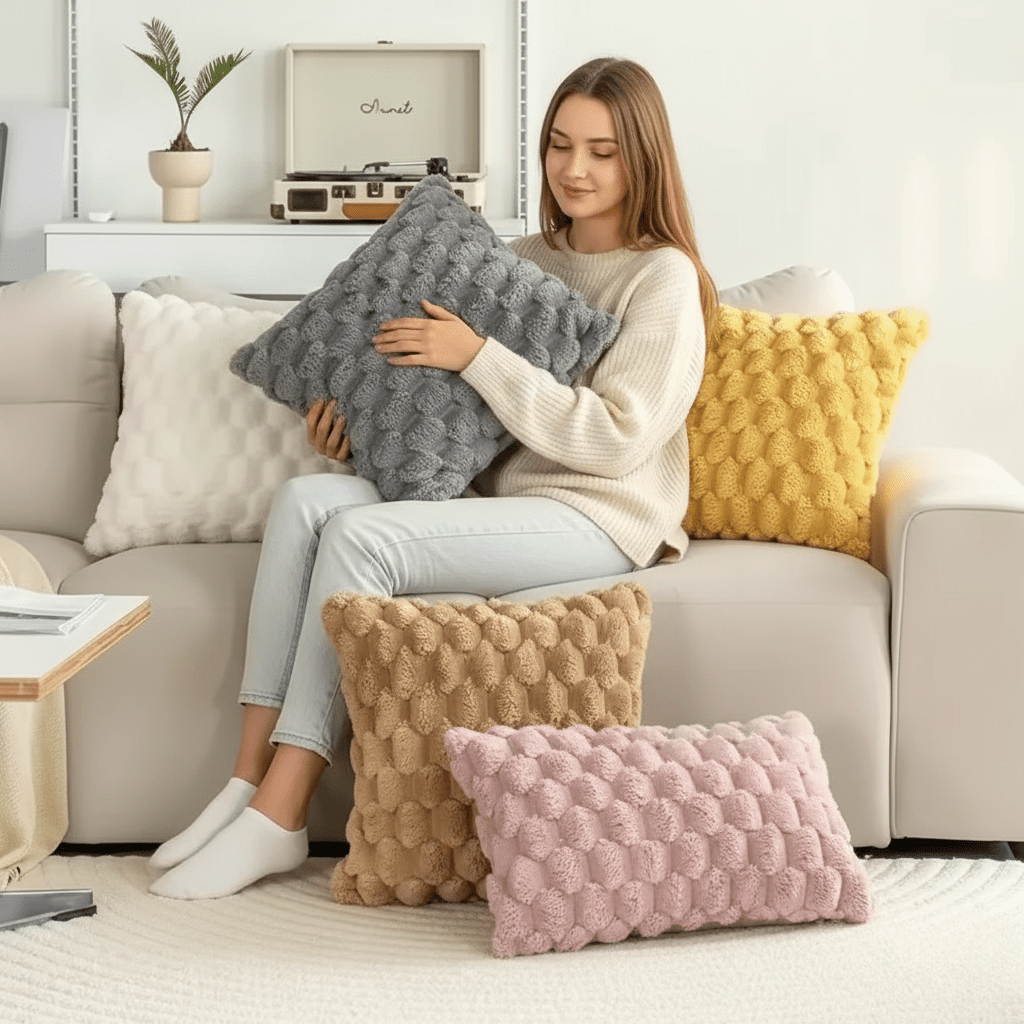COTONELLE – Cushion Cover in Soft Cotton Blend 1