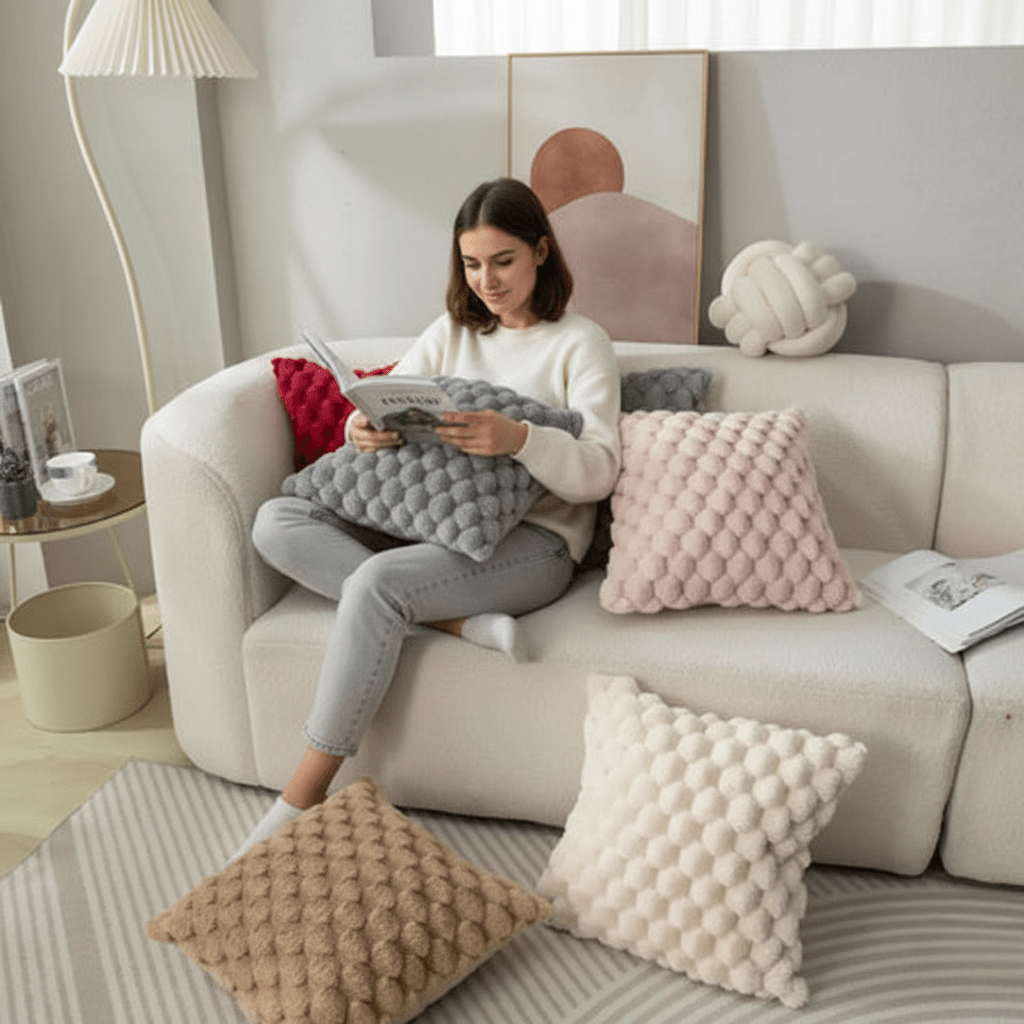 COTONELLE – Cushion Cover in Soft Cotton Blend 2