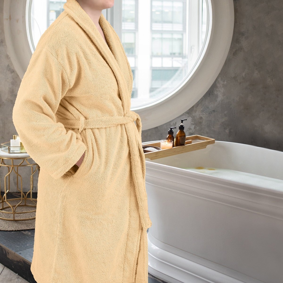 COTTONLUX – 100% Cotton Bathrobe with 600 GSM Absorbency 10