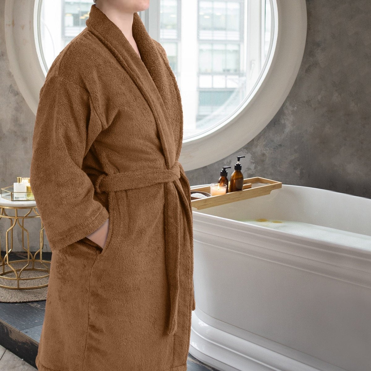 COTTONLUX – 100% Cotton Bathrobe with 600 GSM Absorbency 12
