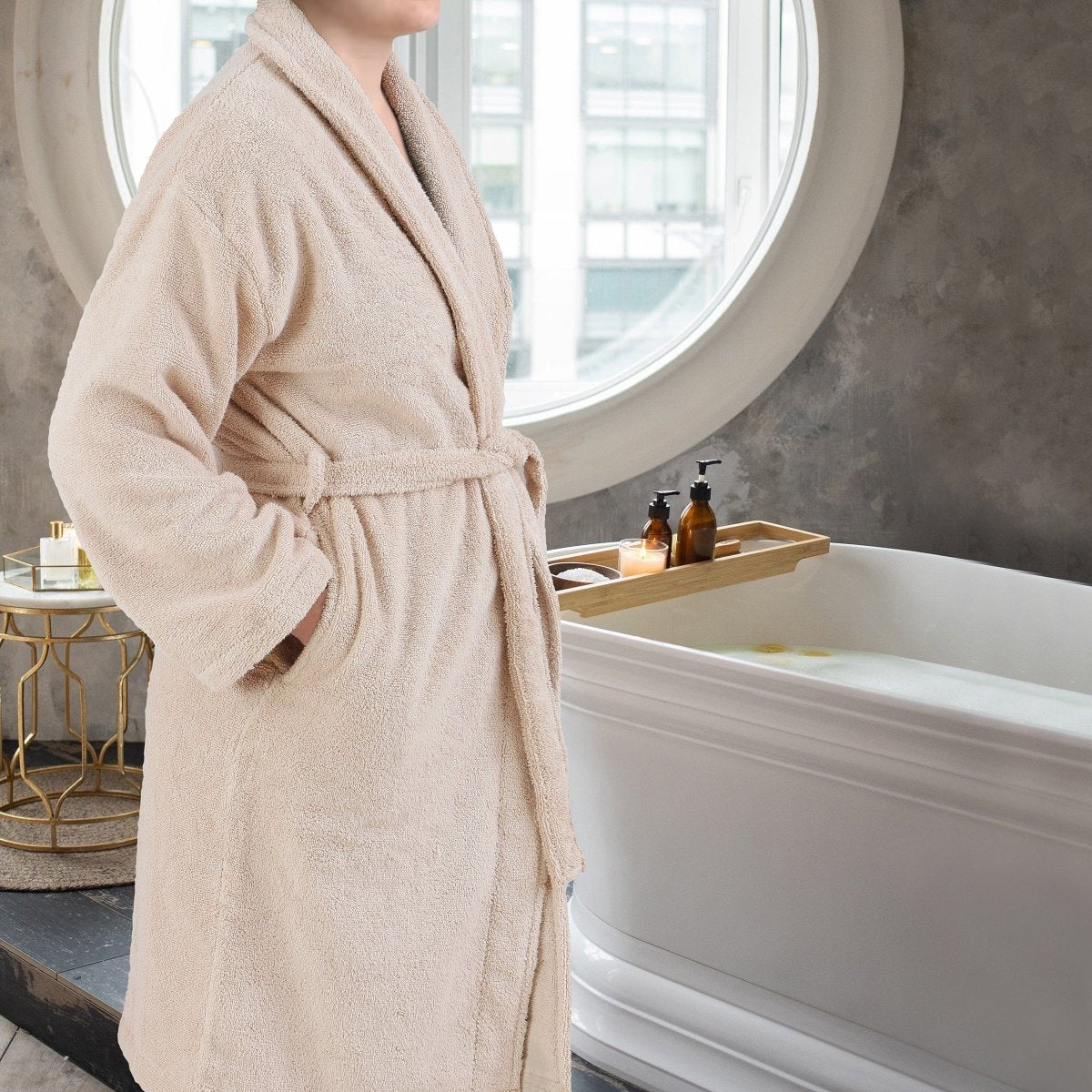 COTTONLUX – 100% Cotton Bathrobe with 600 GSM Absorbency 6