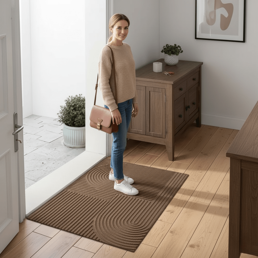 CURVIMAT – Absorbent Curved-Line Mat for Modern Entryways 3