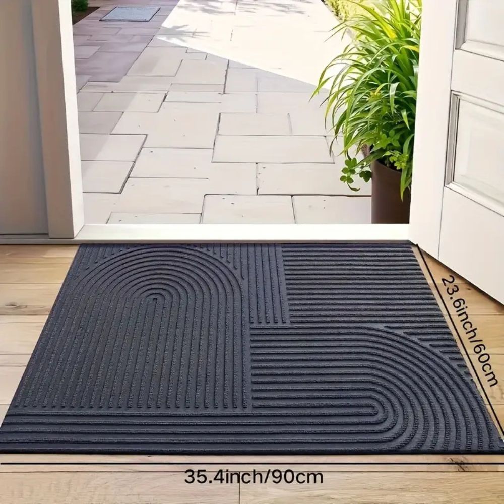 CURVIMAT – Absorbent Curved-Line Mat for Modern Entryways 9