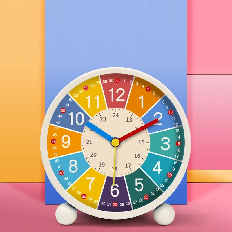 Charming Cartoon Alarm Clock for Kids - Silent Easy-to-Read Desktop Timepiece 5