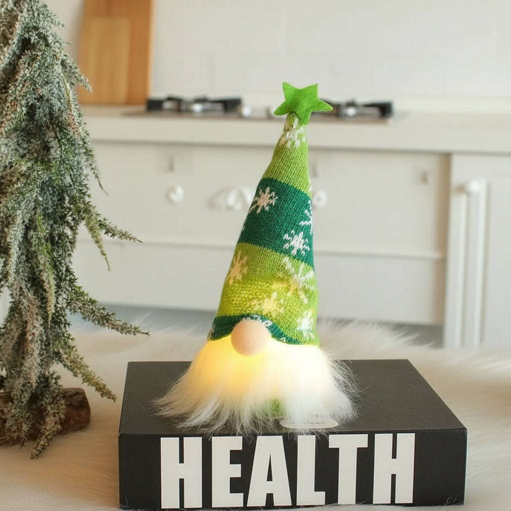 Charming LED Light Plush Gnome Doll Christmas Ornament for Holiday Decor 11