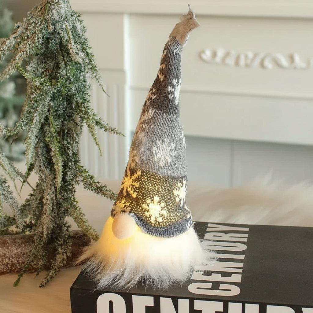 Charming LED Light Plush Gnome Doll Christmas Ornament for Holiday Decor 7