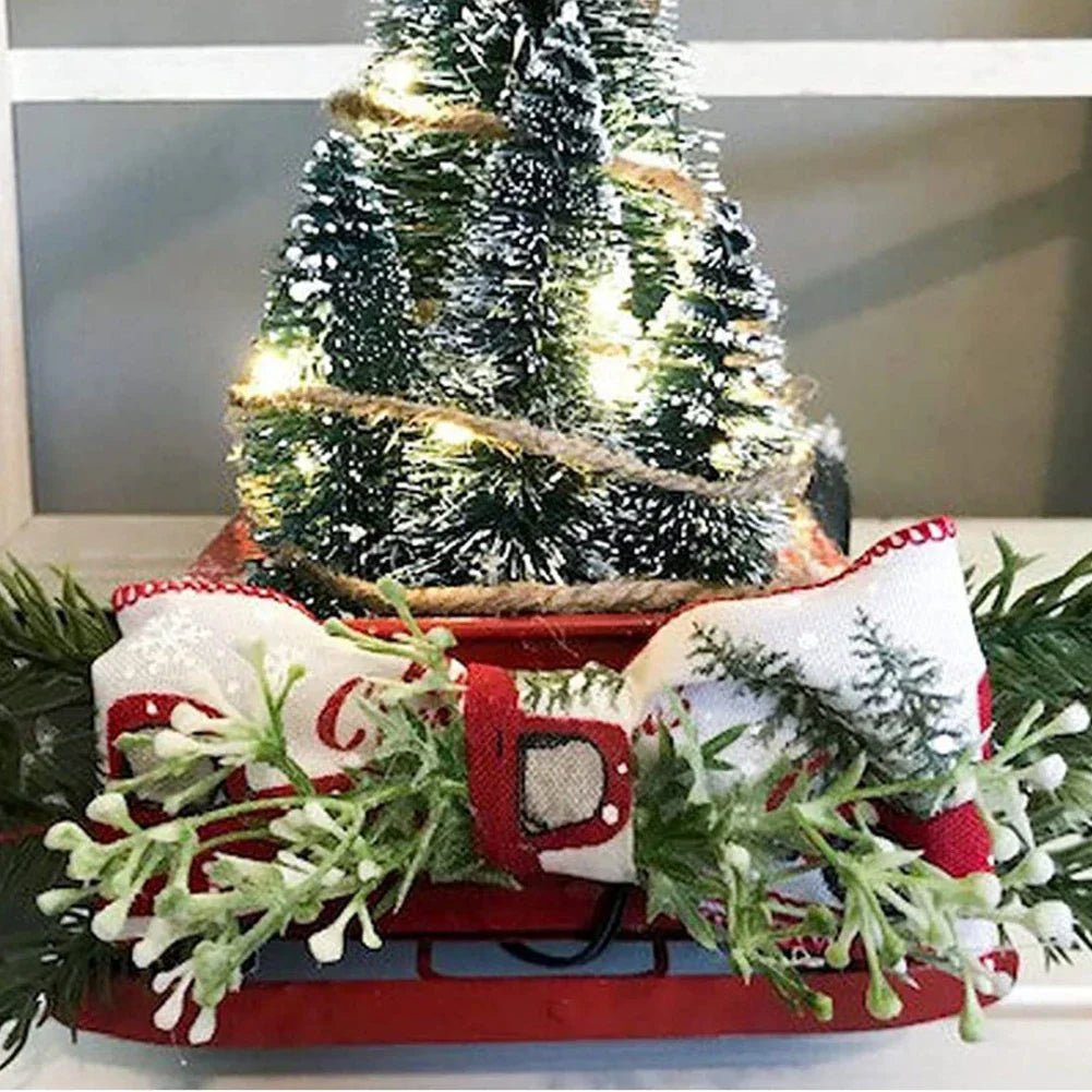 Charming Vintage Red Truck Christmas Ornament with Mini Tree for Tree Decorations 5