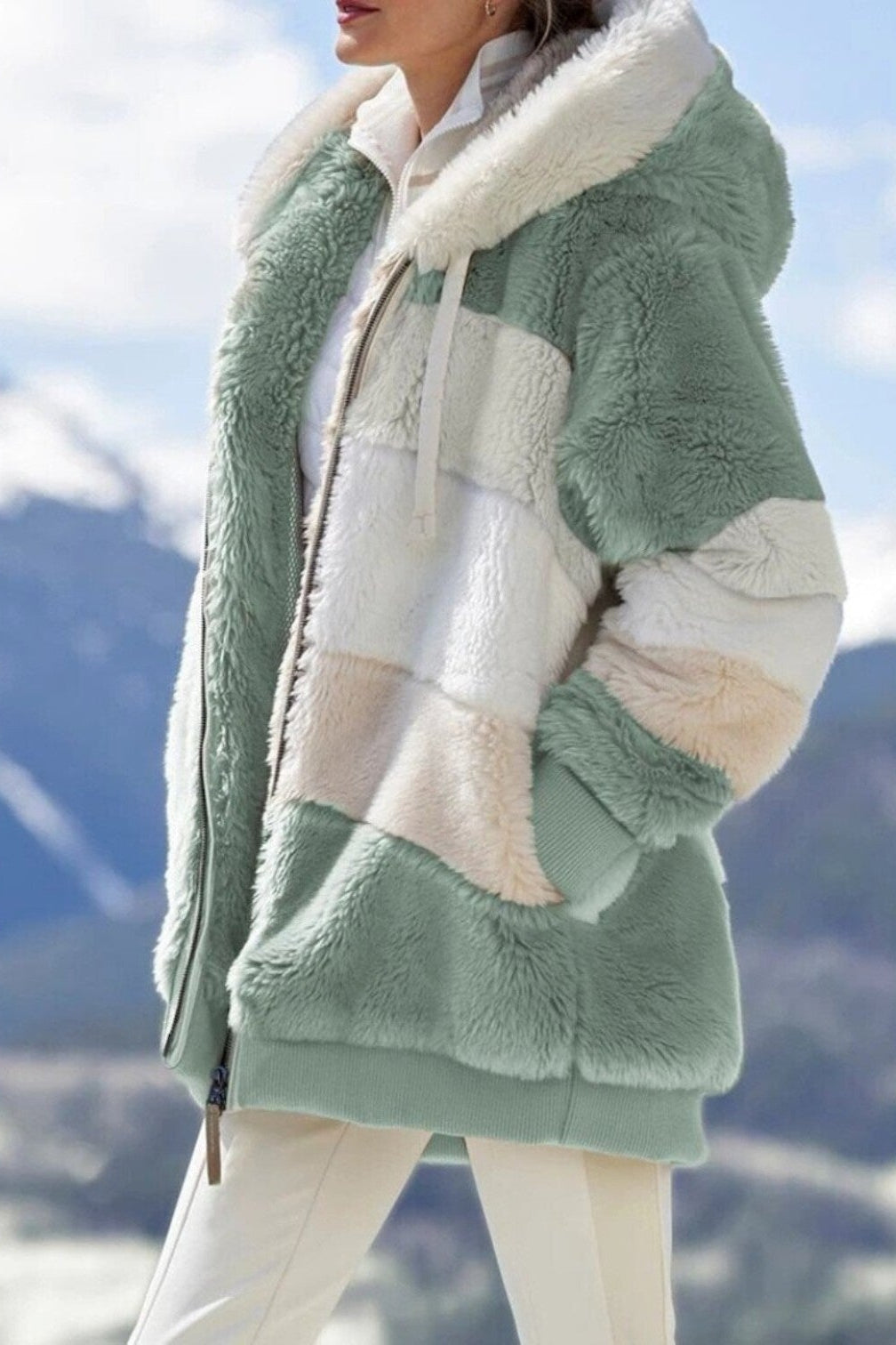 COZYRIDGE – ז'קט עם קפוצ'ון גדול במיוחד, חום נעים וכיסים עמוקים