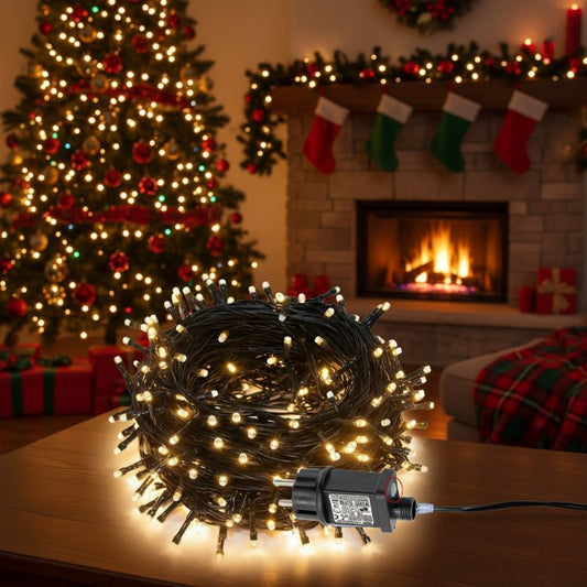 Christmas Delight - 10m Weatherproof LED Curtain Lights for Outdoor Decor 0