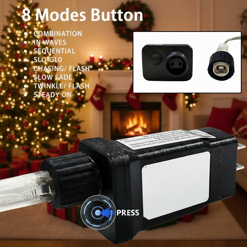 Christmas Delight - 10m Weatherproof LED Curtain Lights for Outdoor Decor 3