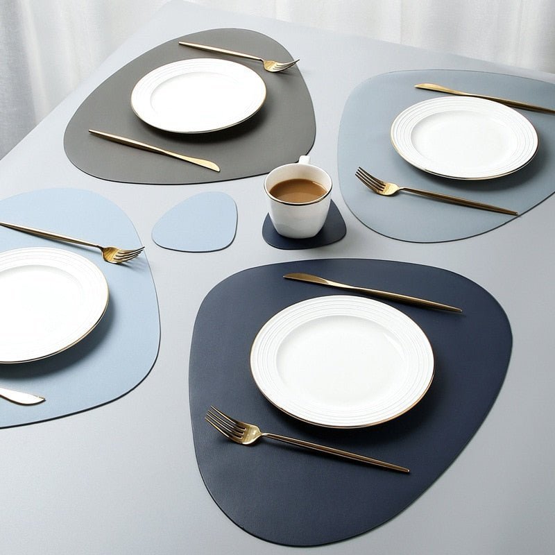 Claro – Elegant Heat Resistant Placemat and Coaster Set in Multiple Colors 2