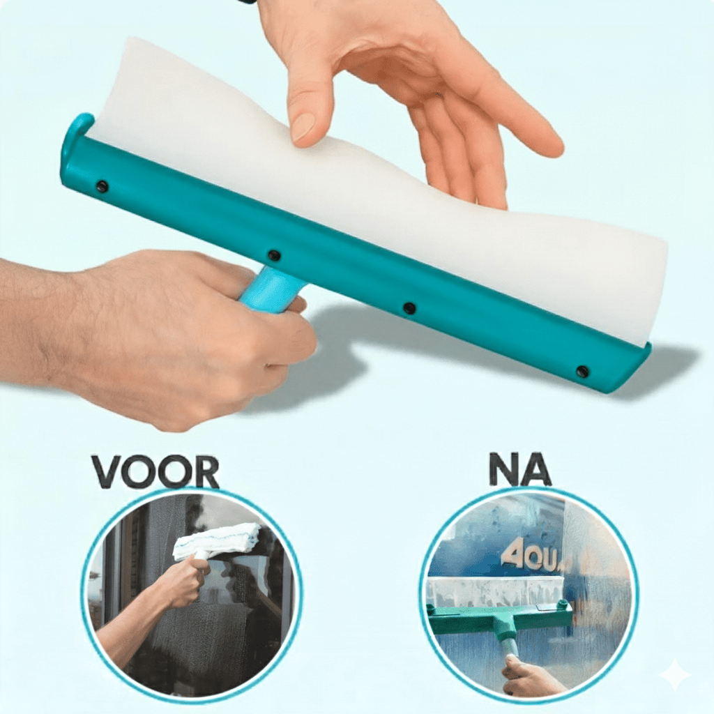 ClearSwipe - Dual Action Squeegee and Cleaning Brush for Effortless Surface Care 0