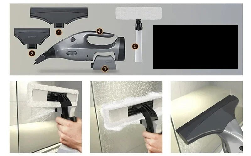 Clearix – Cordless Electric Window Vacuum for Streak-Free Results