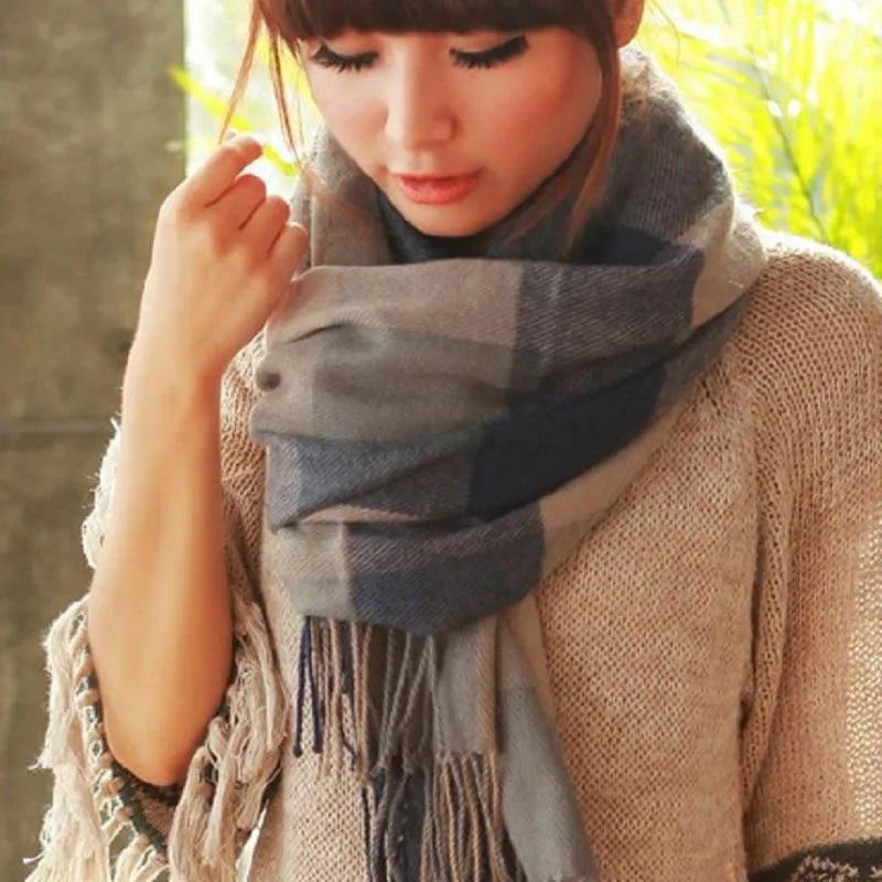 Coleen Scarf - Soft Warm Scarf with Stylish Diamond Pattern for All Seasons 6