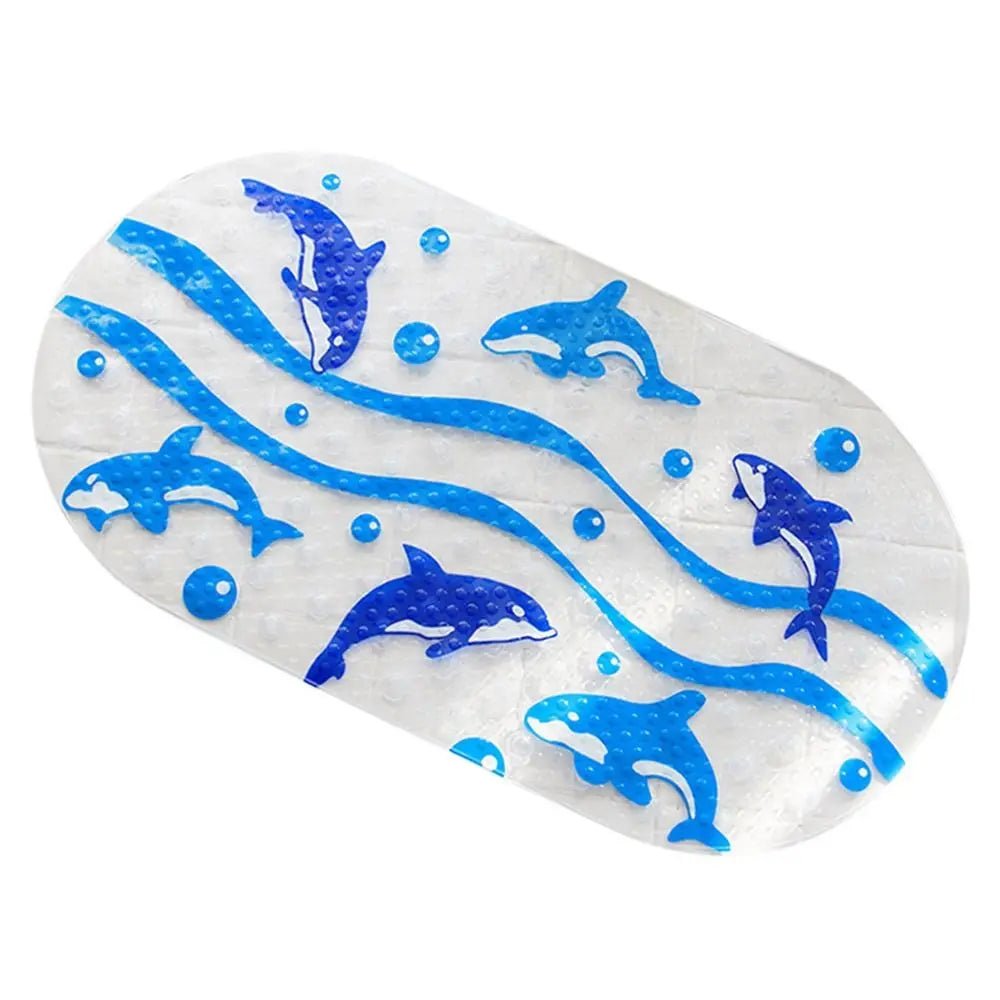 Colorful Cartoon PVC Anti-Slip Bath Mat for Kids - Safe Bathroom Mat with Suction Cups 11