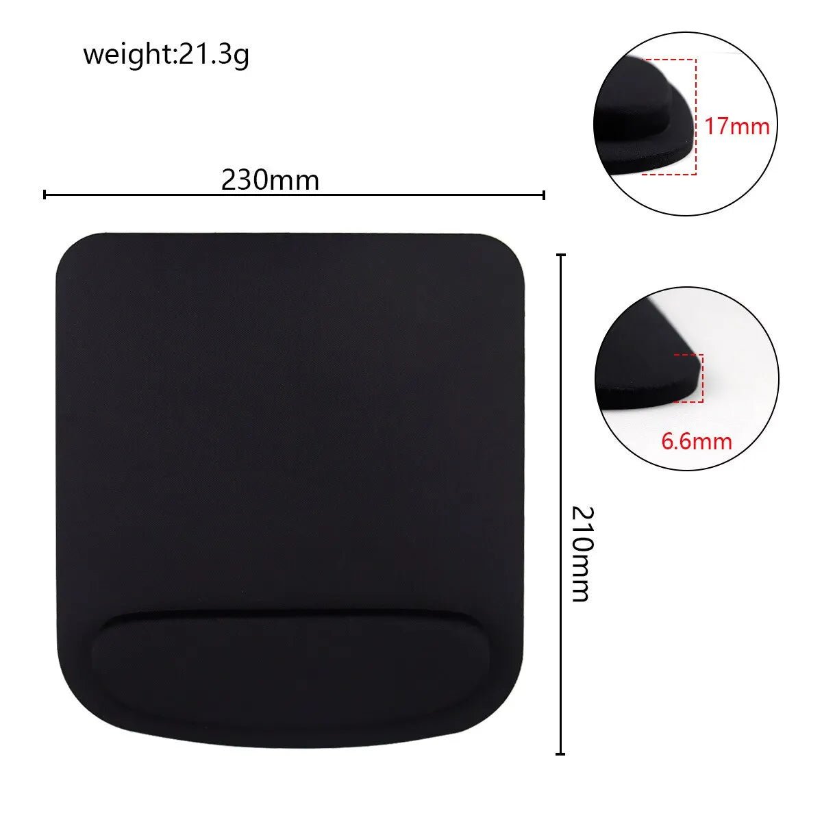 Colorful Large Wrist Mouse Pad with Thickened Non-Slip EVA Support 9