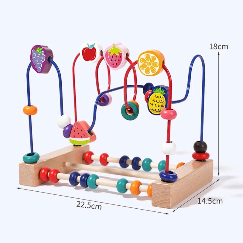 Colorful Wooden Bead Maze & Abacus Toy - Educational Fun for Toddlers 18+ Months 5