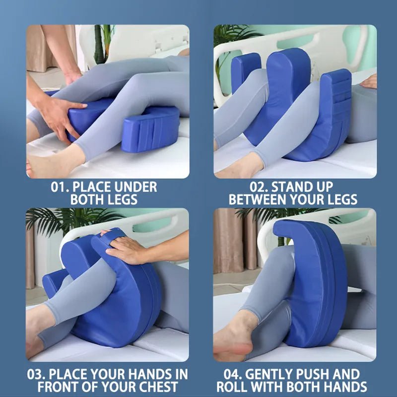 ComfortEase - Elderly Anti-Pressure Turning Pillow for Caregivers, Soft PU Leather, Easy Maintenance 2