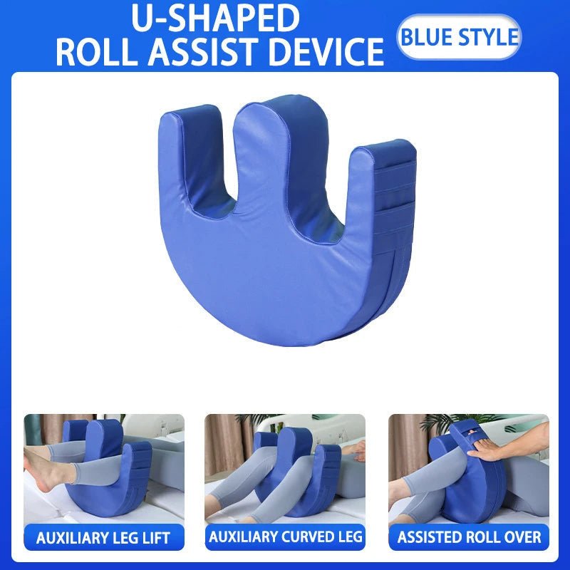 ComfortEase - Elderly Anti-Pressure Turning Pillow for Caregivers, Soft PU Leather, Easy Maintenance 4