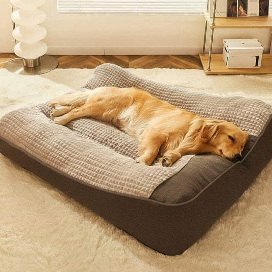 ComfortNest Large Scratch-Resistant Dog Bed with Orthopedic Spine Support 0