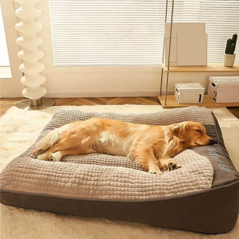 ComfortNest Large Scratch-Resistant Dog Bed with Orthopedic Spine Support 1