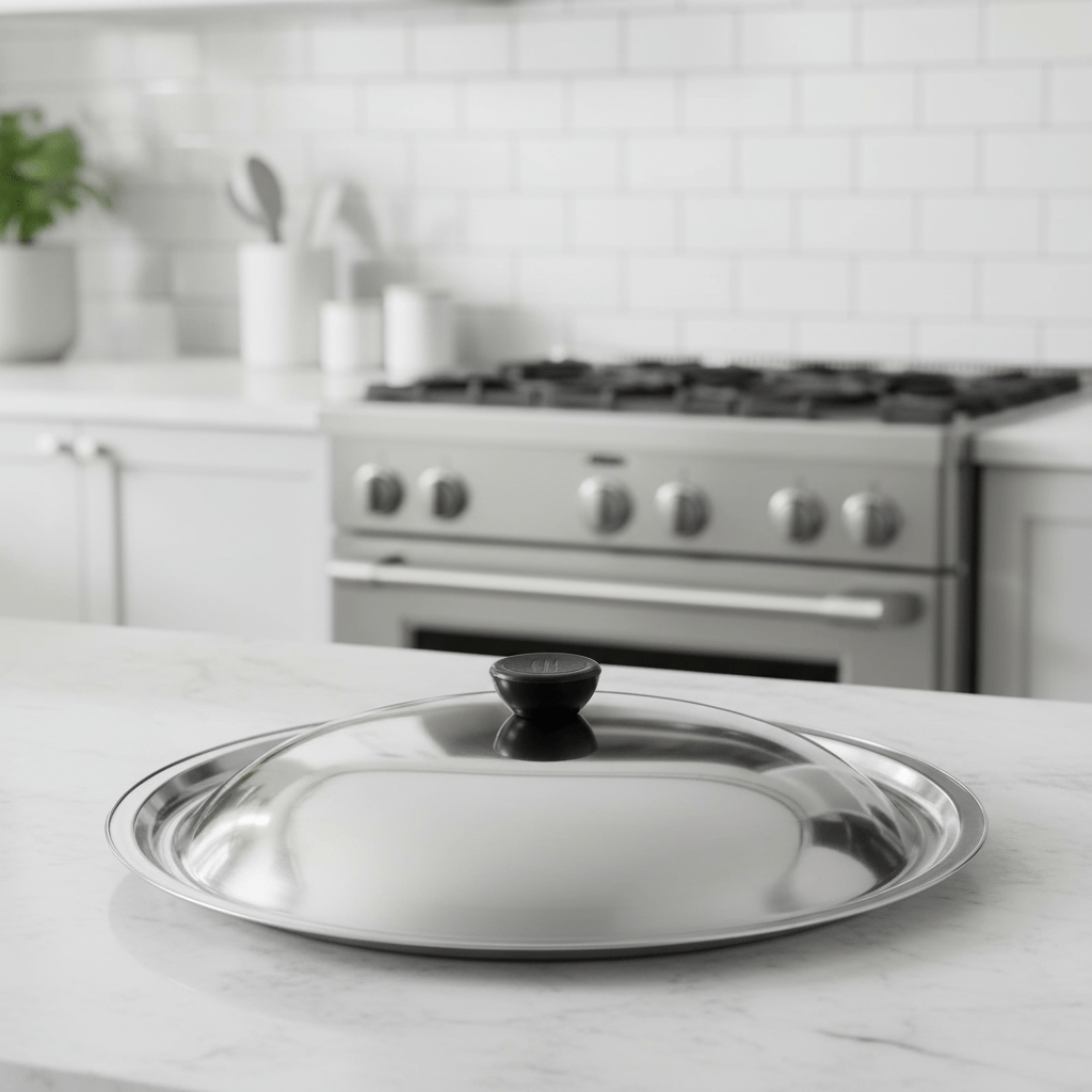 CookShield – Universal Stainless Steel Lid for Pans & Woks 0