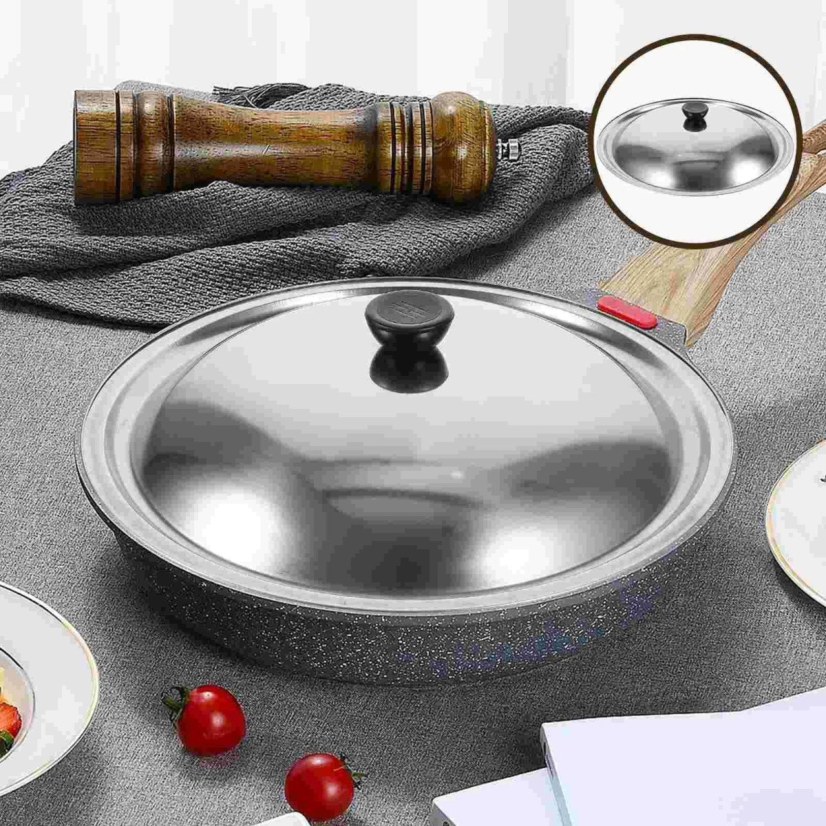 CookShield – Universal Stainless Steel Lid for Pans & Woks 3