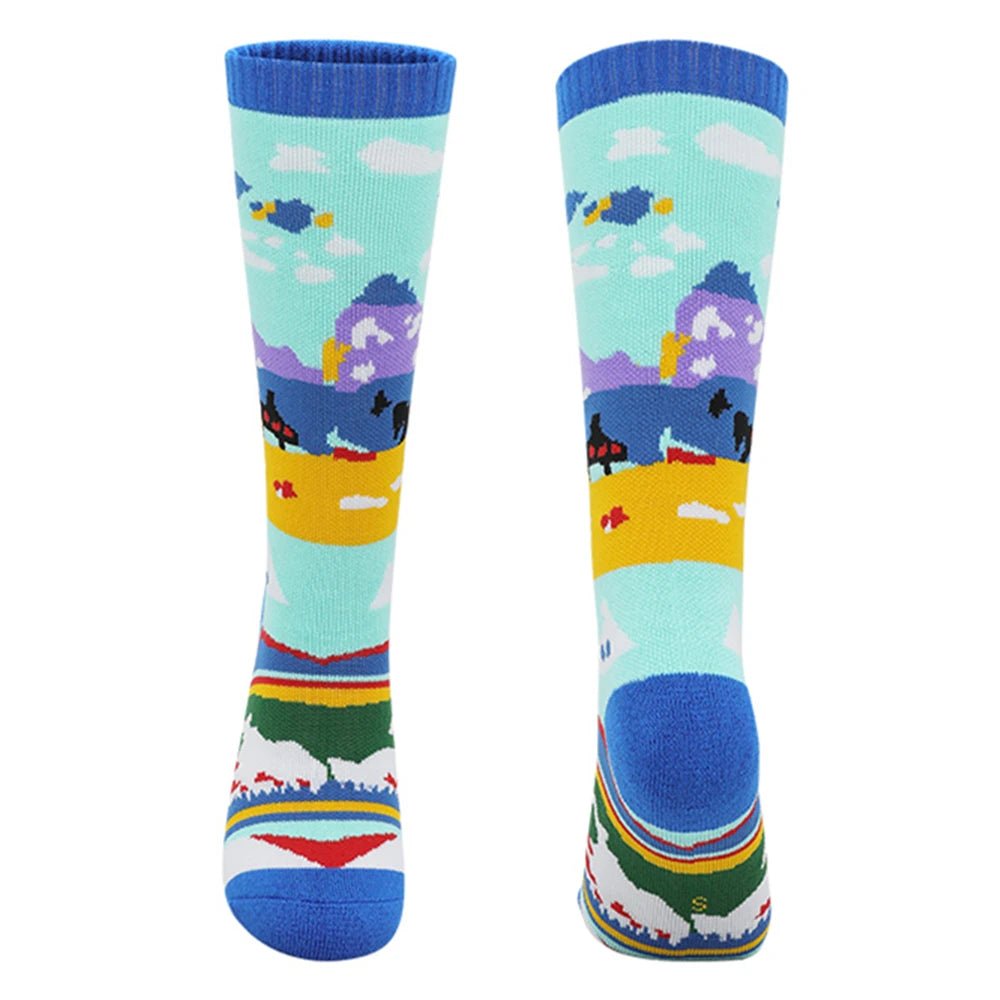 CozyKids - Thermal Skiing Socks for Children - Thick, Moisture-Wicking Warmth 13