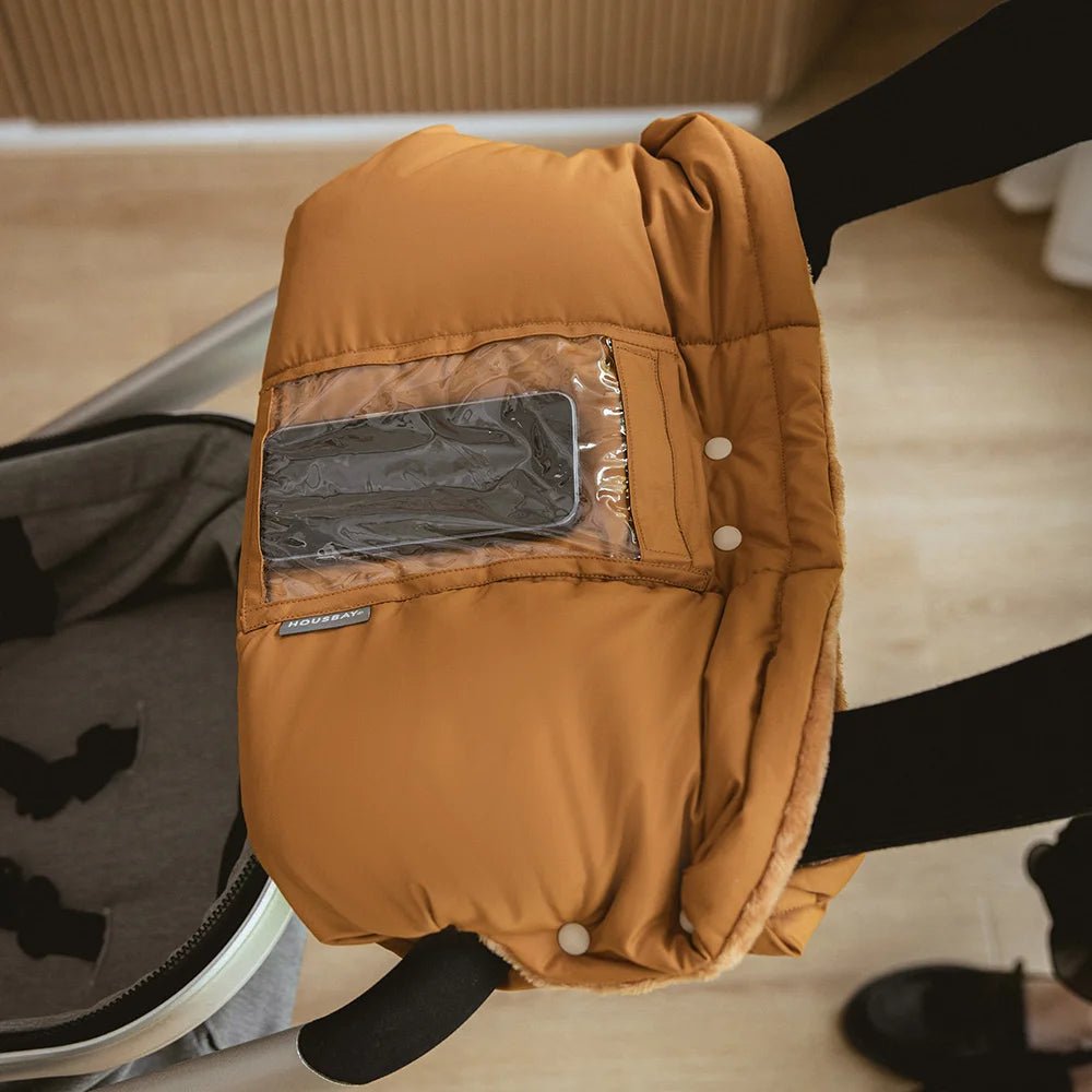CozyMoms - Winter Stroller Gloves with Phone Pocket & Tissue Bag, Windproof 4