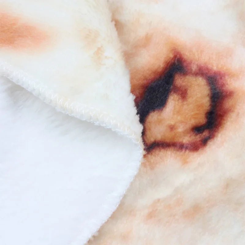 Cozy Taco Blanket - Soft Flannel Throw Blanket for All Ages, Fun Tortilla Design 3