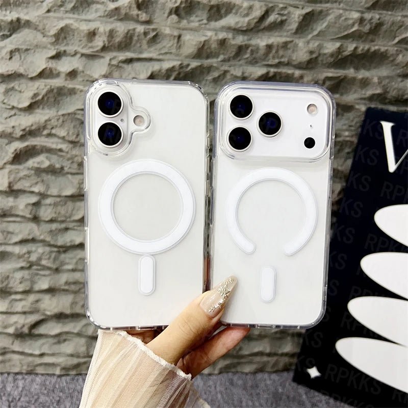 CrystalMag – Clear MagSafe Compatible Case for iPhone 11-17 Series 2