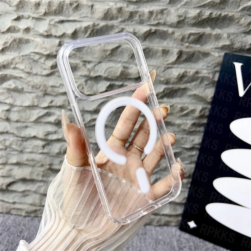CrystalMag – Clear MagSafe Compatible Case for iPhone 11-17 Series 3