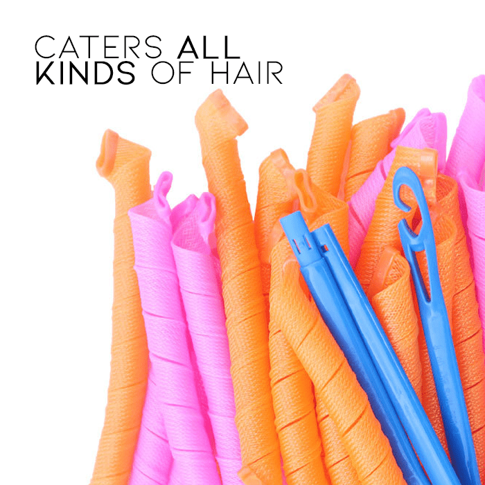 CURLIQUE – DIY Spiral Hair Curlers for Effortless, Heat-Free Curls